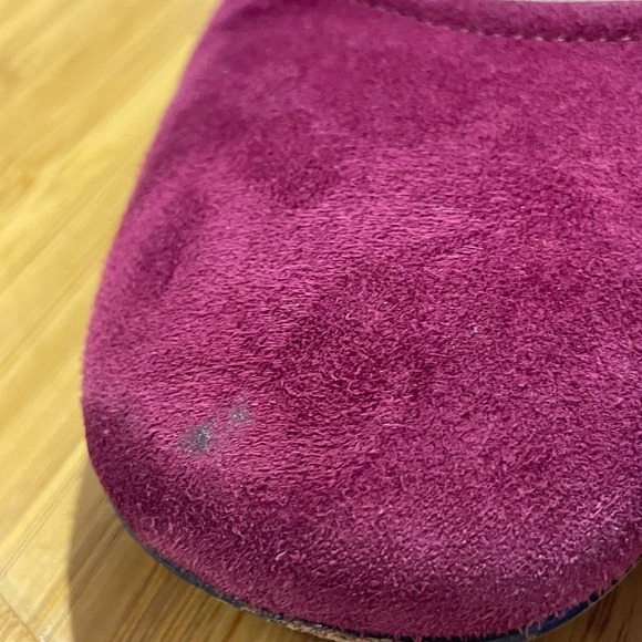 Donald Pliner Corin Suede Block Heel Pumps Women's 9.5 Chic Burgundy Career Shoe - Picture 4 of 10